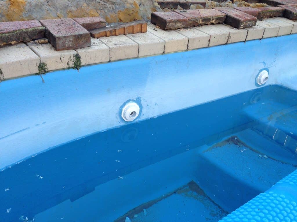 Swimming pool jets fixed